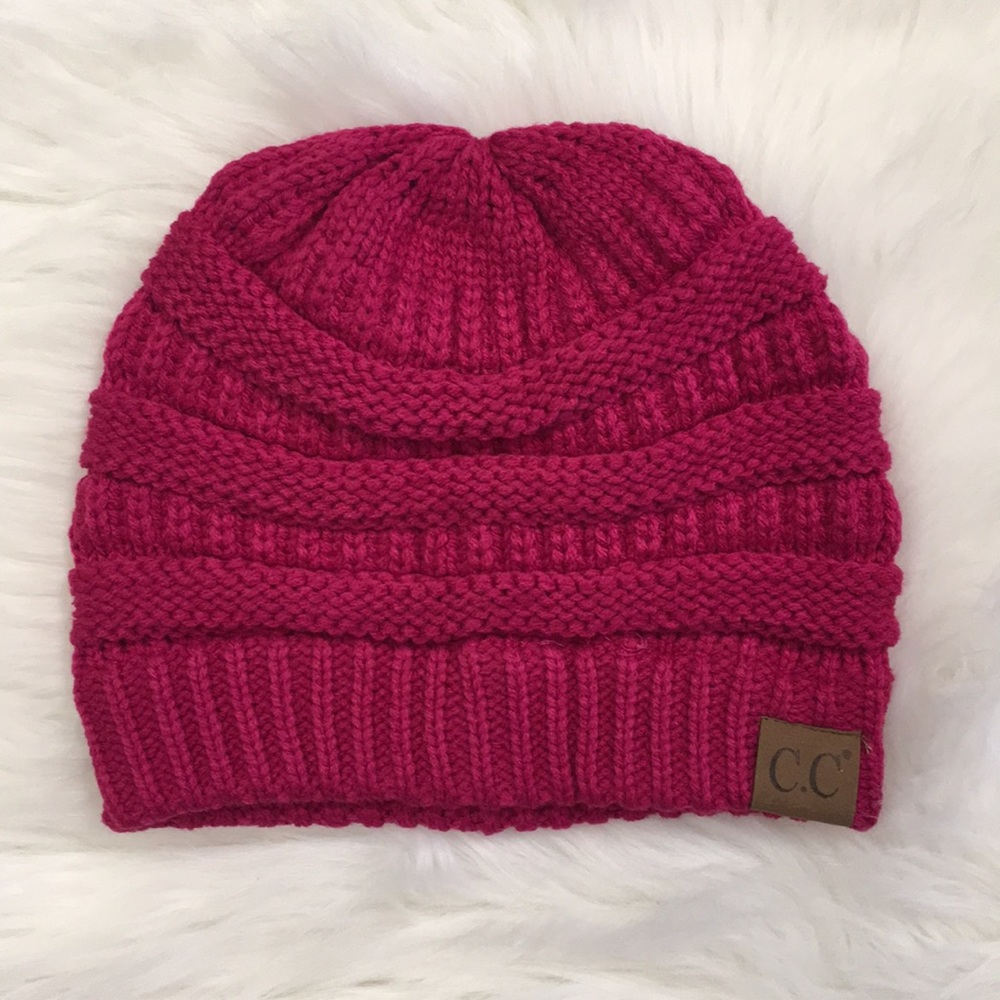 Hot Pink Classic C.C Beanie